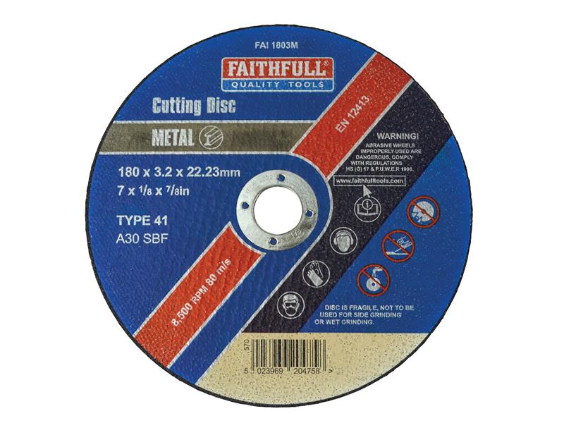 Faithfull Metal Cut Off Disc