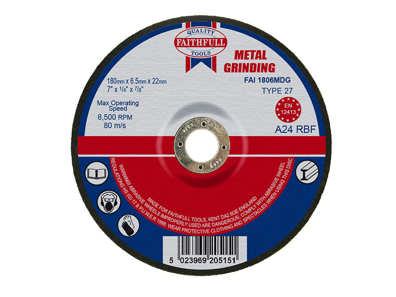 Faithfull Depressed Centre Metal Grinding Disc