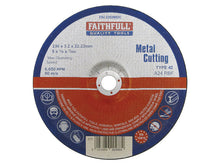 Load image into Gallery viewer, Faithfull Depressed Centre Metal Cut Off Disc