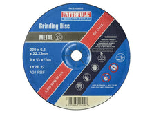 Load image into Gallery viewer, Faithfull Depressed Centre Metal Grinding Disc