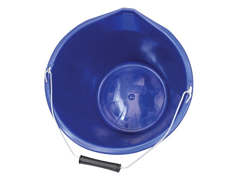 Faithfull Builder's Industrial Bucket 14 litre (3 gallon) - Blue