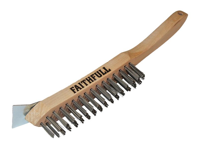 Faithfull Heavy-Duty Steel Scratch Brush