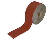 Load image into Gallery viewer, Faithfull 115mm Red Aluminium Oxide Paper Roll