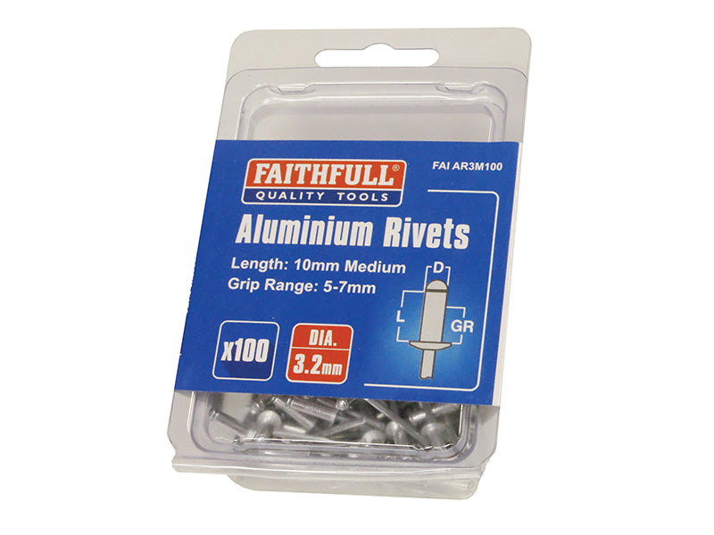 Faithfull Aluminium Rivets