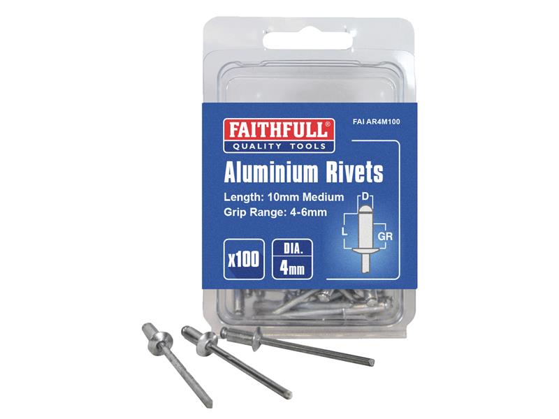 Faithfull Aluminium Rivets