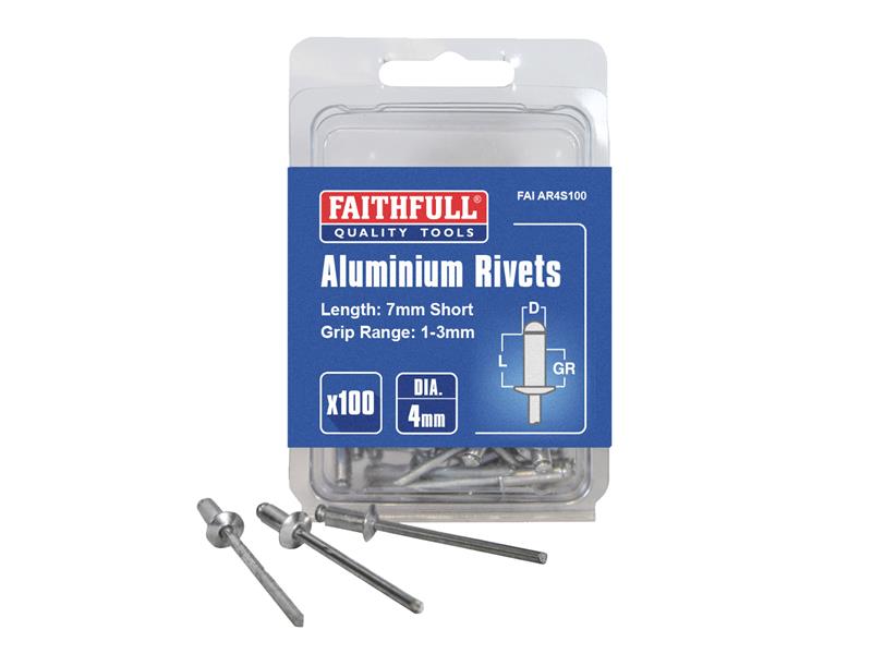 Faithfull Aluminium Rivets