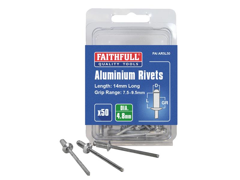 Faithfull Aluminium Rivets