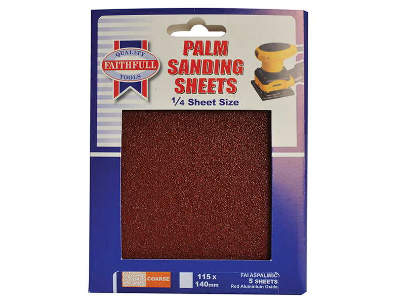 Faithfull 1/4 Palm Sander Sheets