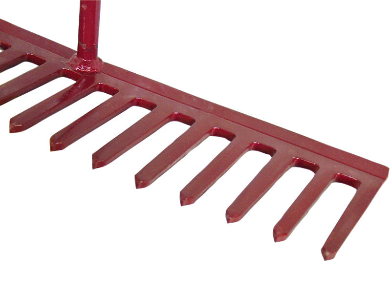 Faithfull Asphalt Rake 16 Flat Teeth - Tubular Steel Shaft