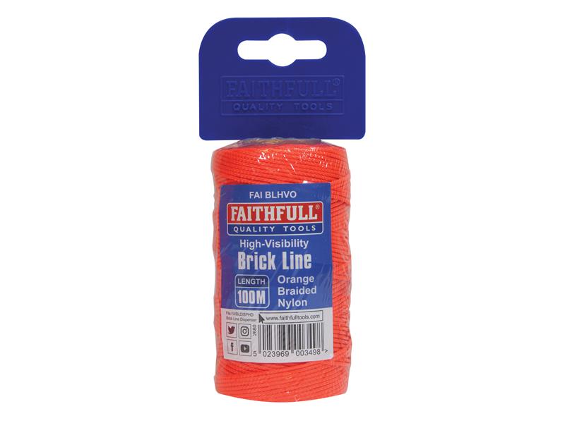 Faithfull Hi-Vis Nylon Brick Line