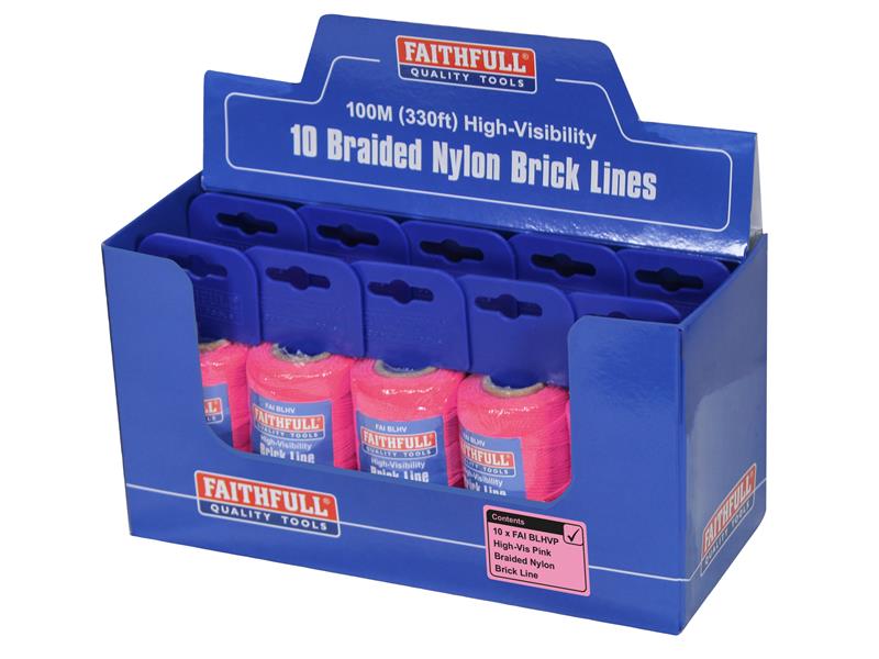 Faithfull Hi-Vis Nylon Brick Line