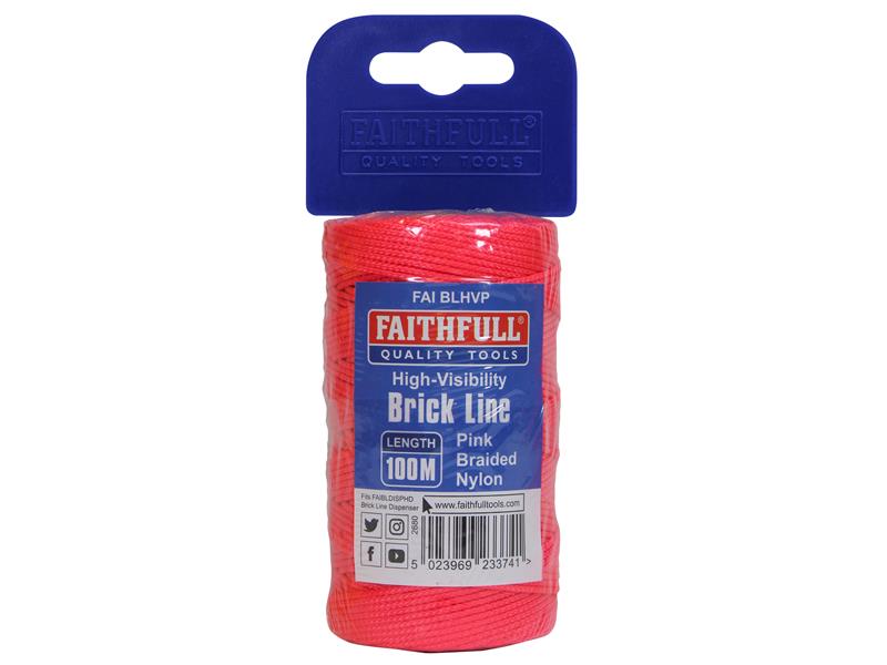 Faithfull Hi-Vis Nylon Brick Line