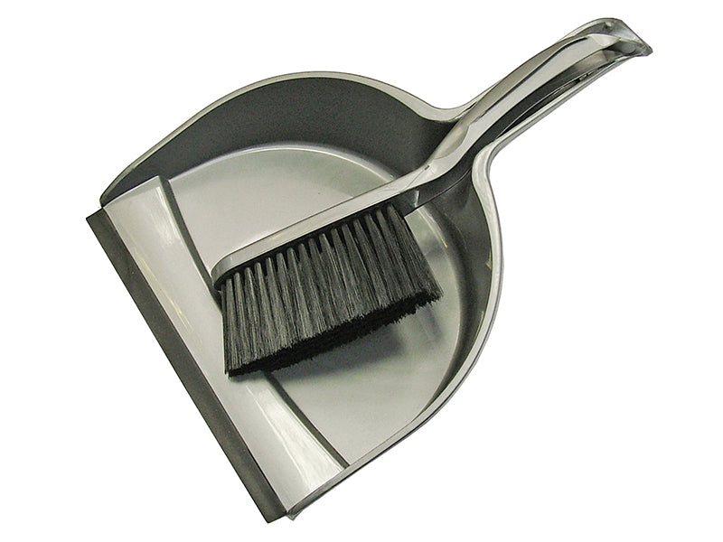 Faithfull Plastic Dustpan & Brush Set