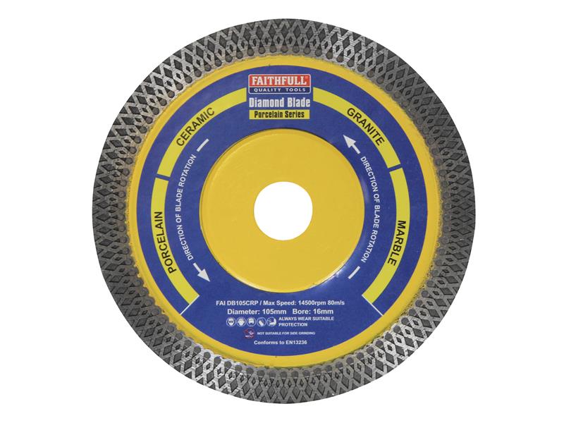 Faithfull Porcelain Series Diamond Blade