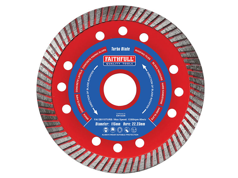 Faithfull Turbo Cut Diamond Blade