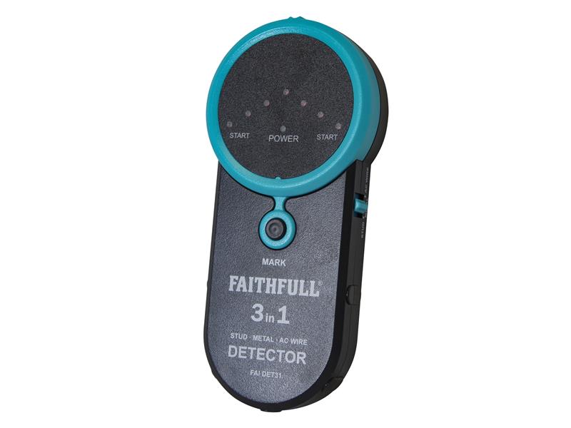 Faithfull 3-in-1 Detector Stud Metal & Live Wire