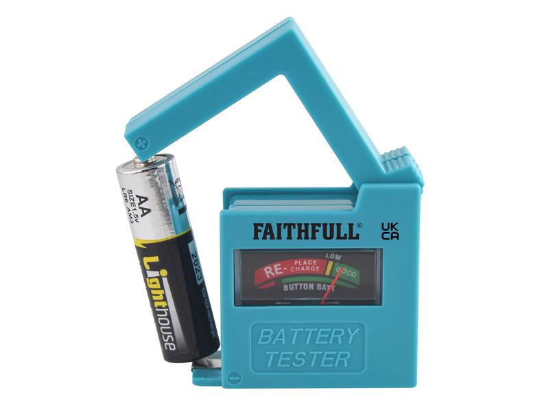 Faithfull Battery Tester for AA, AAA, C, D & 9V