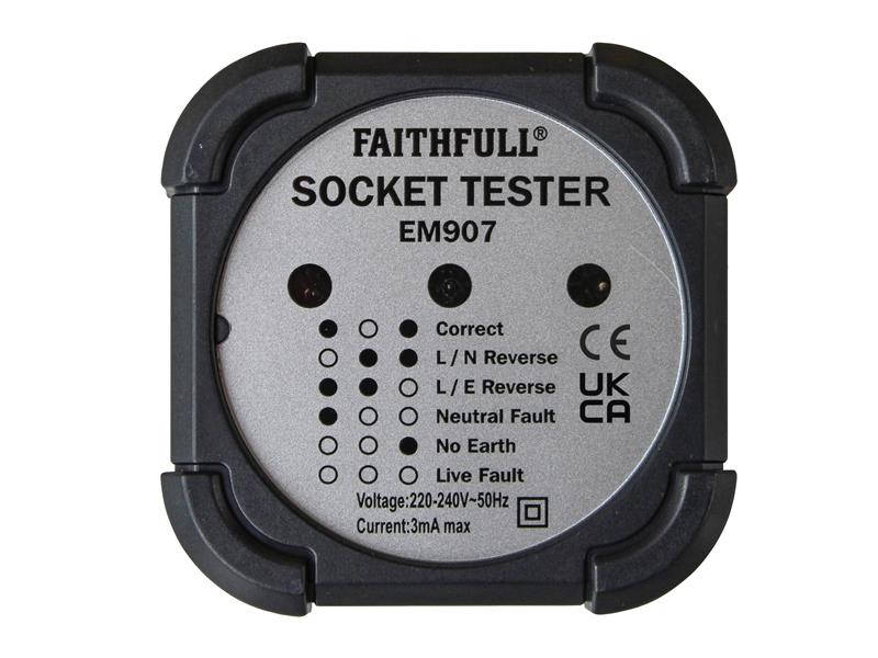 Faithfull Socket Polarity Tester