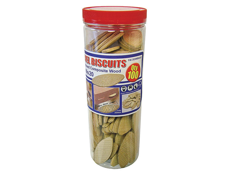 Faithfull Wood Dowel Biscuits