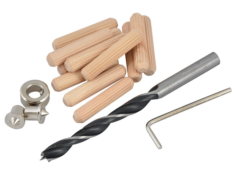 Faithfull Dowels, Drill & Points Kit