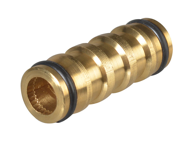 Faithfull Brass 2-Way Hose Coupling 12.5mm (1/2in)