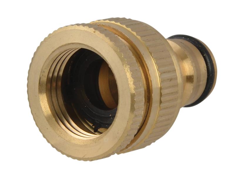 Faithfull Brass Dual Tap Connector 12.5-19mm (1/2 - 3/4in)