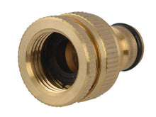 Load image into Gallery viewer, Faithfull Brass Dual Tap Connector 12.5-19mm (1/2 - 3/4in)