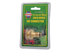 Load image into Gallery viewer, Faithfull Brass Dual Tap Connector 12.5-19mm (1/2 - 3/4in)