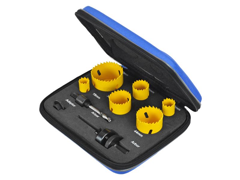 Faithfull Professional Holesaw Kit, 9 Piece