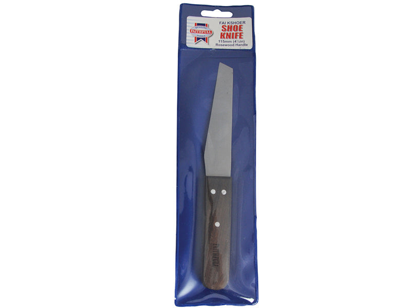 Faithfull Shoe Knife 112mm (4.3/8in) - Hardwood Handle