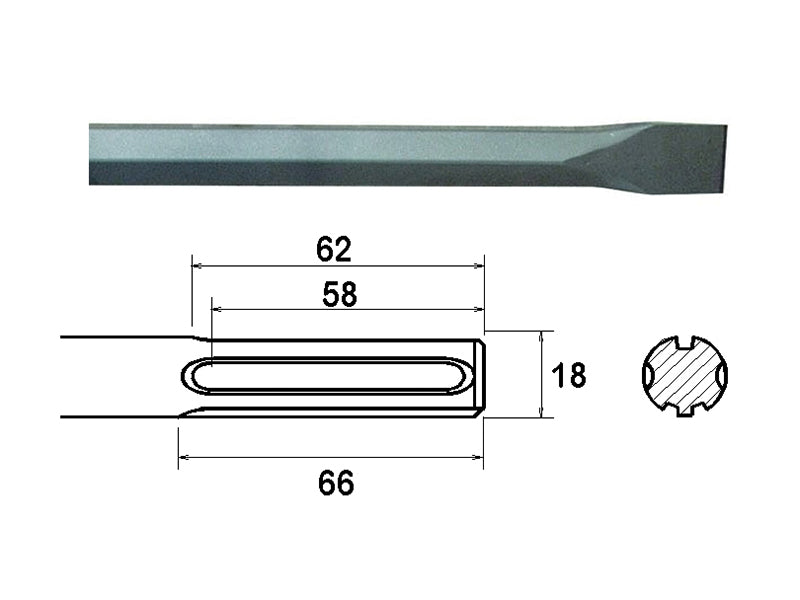 Faithfull SDS Max Chisel