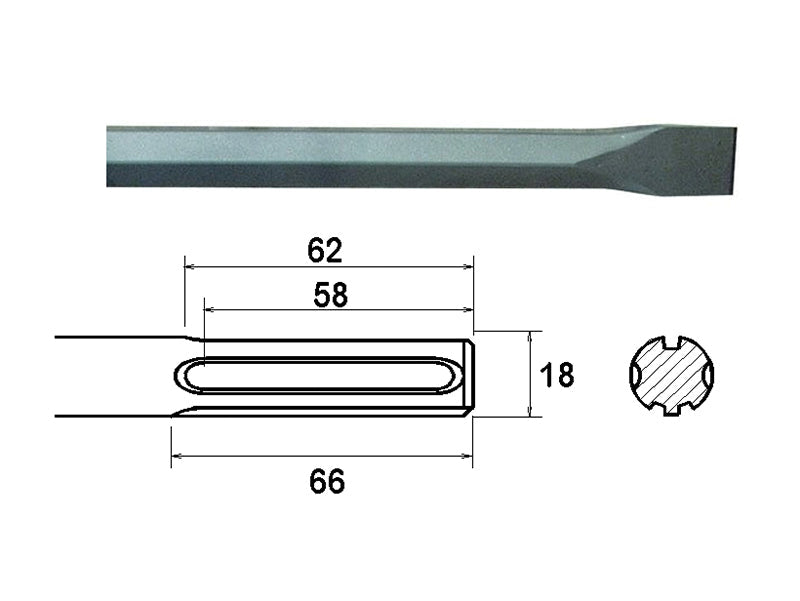 Faithfull SDS Max Chisel