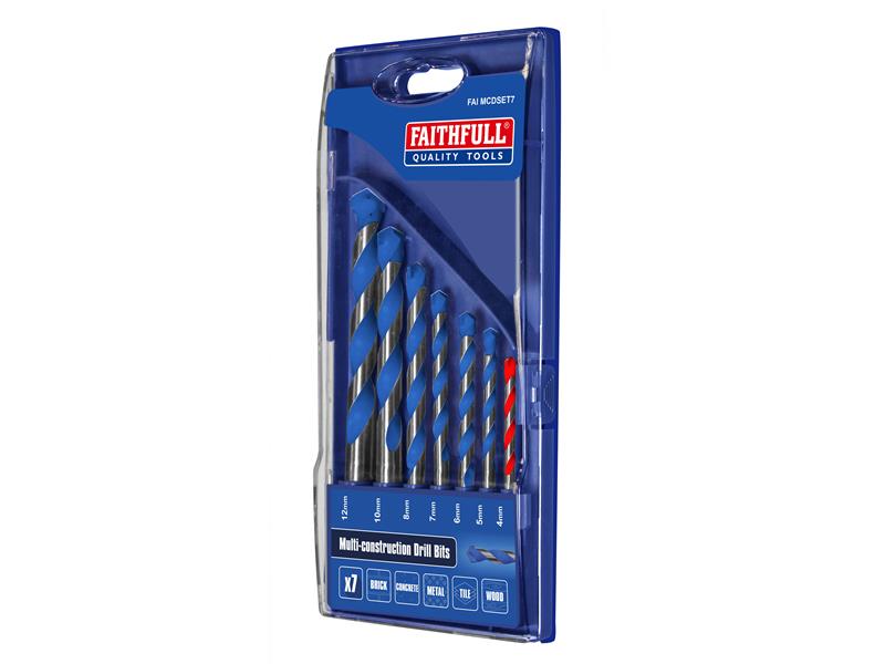 Faithfull Multi Construction Drill Bits