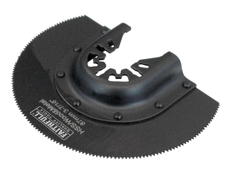 Faithfull Multi-Functional Tool HSS Radial Blade Wood/Metal 87mm