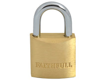 Load image into Gallery viewer, Faithfull Brass Combination Padlock