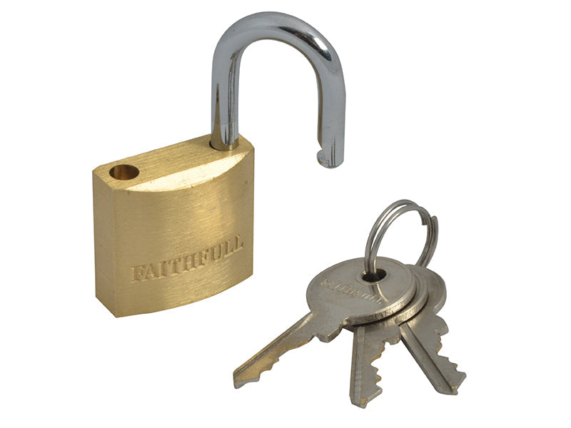 Faithfull Brass Combination Padlock