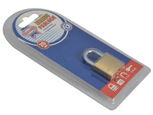 Load image into Gallery viewer, Faithfull Brass Combination Padlock