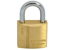 Load image into Gallery viewer, Faithfull Brass Combination Padlock