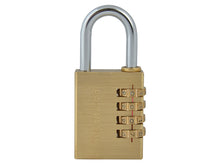 Load image into Gallery viewer, Faithfull Brass Combination Padlock