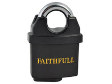 Load image into Gallery viewer, Faithfull PVC Coated Brass Padlock 50mm