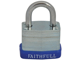 Faithfull Laminated Steel Padlock