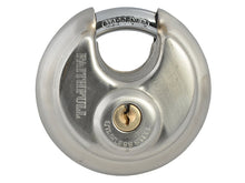 Load image into Gallery viewer, Faithfull Stainless Steel Discus Padlock 70mm