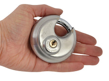 Load image into Gallery viewer, Faithfull Stainless Steel Discus Padlock 70mm