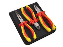 Load image into Gallery viewer, Faithfull VDE Pliers Set with Pouch, 3 Piece