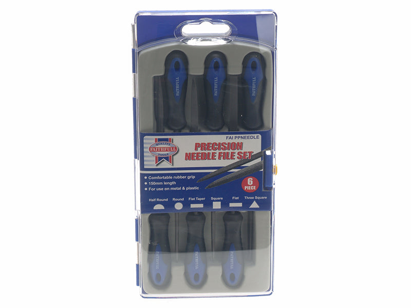 Faithfull Precision Needle File Set 6 Piece