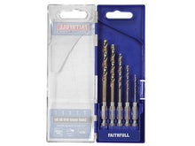 Load image into Gallery viewer, Faithfull HSSE M35 Cobalt Quick-Change Impact Drill Bit Set, 5 Piece