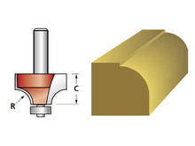 Load image into Gallery viewer, Faithfull Router Bit TCT Rounding Over 15.8mm x 9.5mm 1/4in Shank