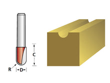 Load image into Gallery viewer, Faithfull Radius Cutter, Two Flute, 1/4in