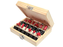 Load image into Gallery viewer, Faithfull 1/4in TCT Router Bit Set, 12 Piece