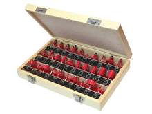 Load image into Gallery viewer, Faithfull 1/4in TCT Router Bit Set, 30 Piece
